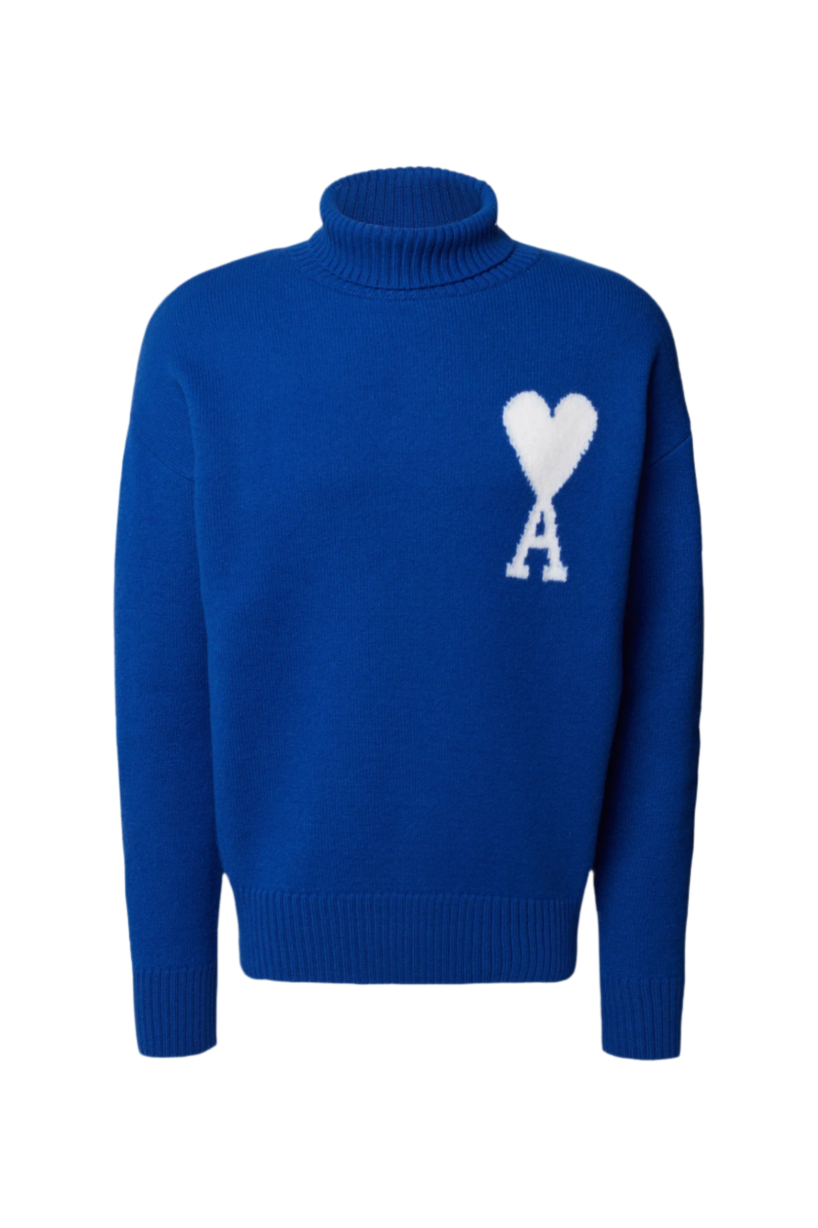 Ami Paris Светр з монограмою Ami de Coeur H20HK009.018-BLUE