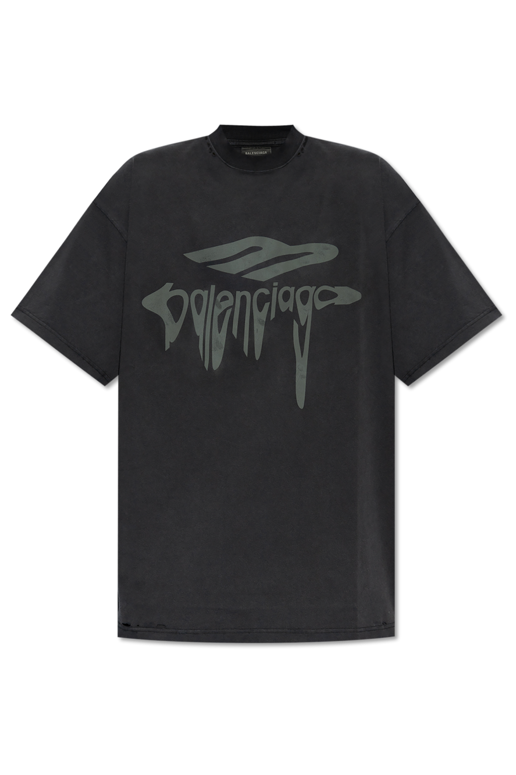 Balenciaga GREY T-shirt with logo 787349 TRVS8-1013
