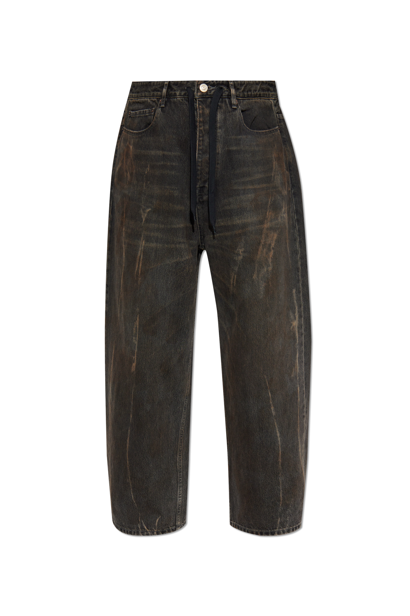 Balenciaga BLACK Jeans with a `vintage` effect 786643 TBP47-5964