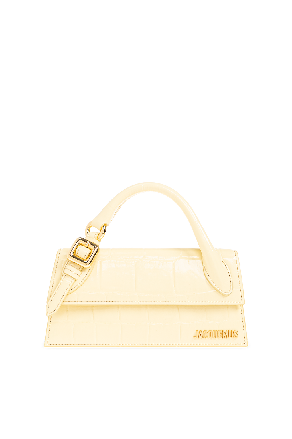 Jacquemus YELLOW ‘Le Chiquito Long Boucle’ shoulder bag 233BA326 3164-205