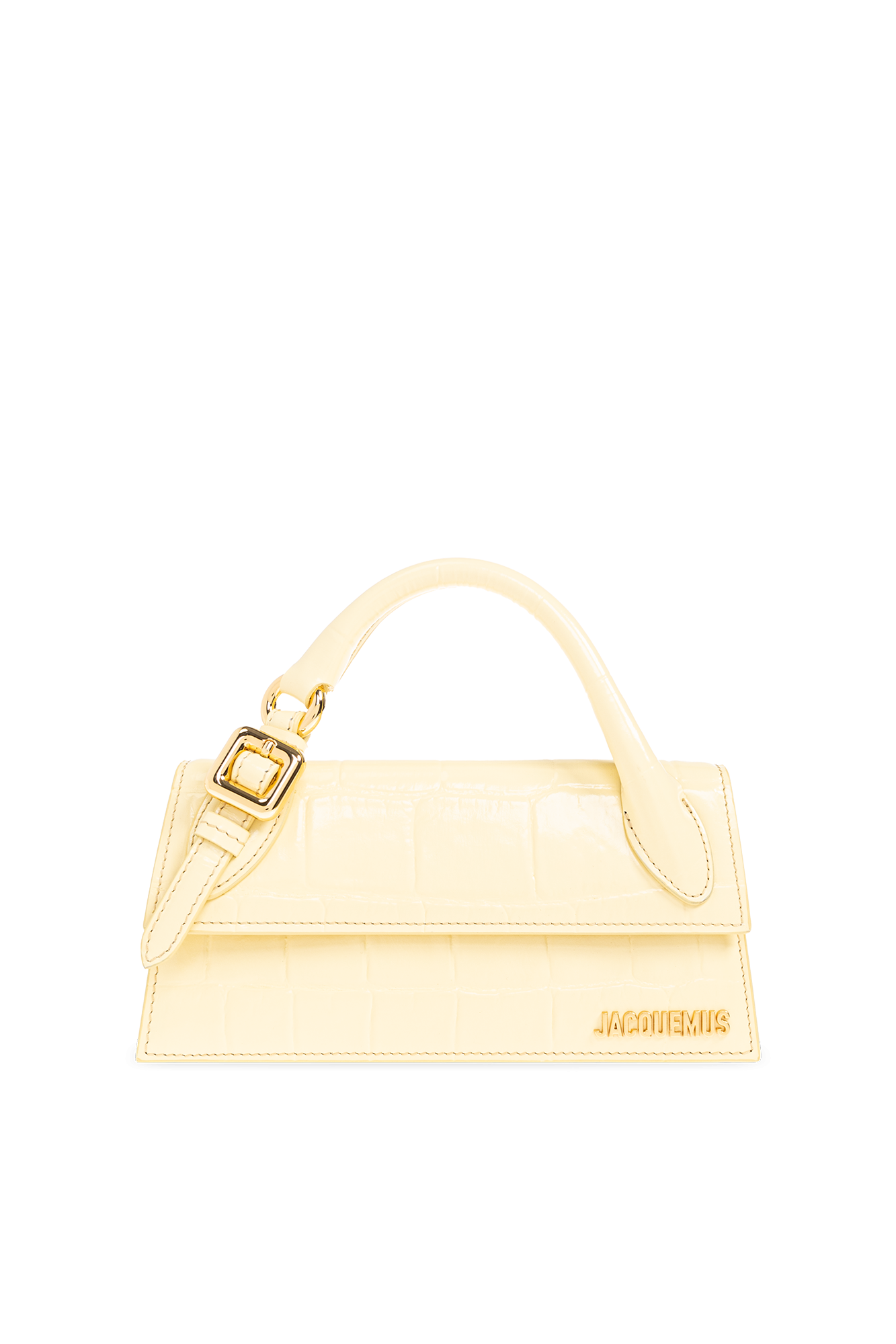 Jacquemus YELLOW ‘Le Chiquito Long Boucle’ shoulder bag 233BA326 3164-205