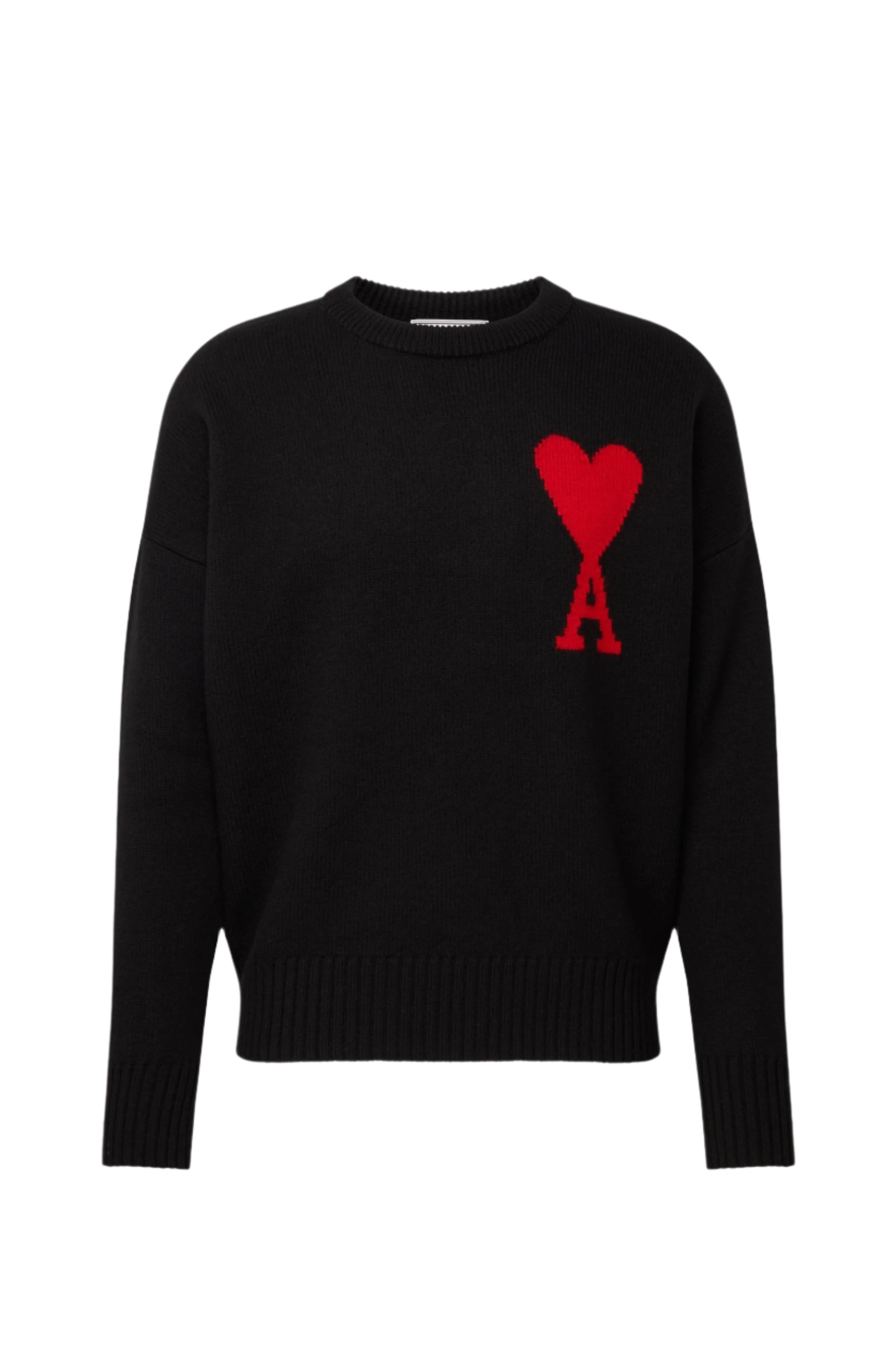 Ami Paris Светр з монограмою Ami de Coeur H20HK009.018-SW-BLACK