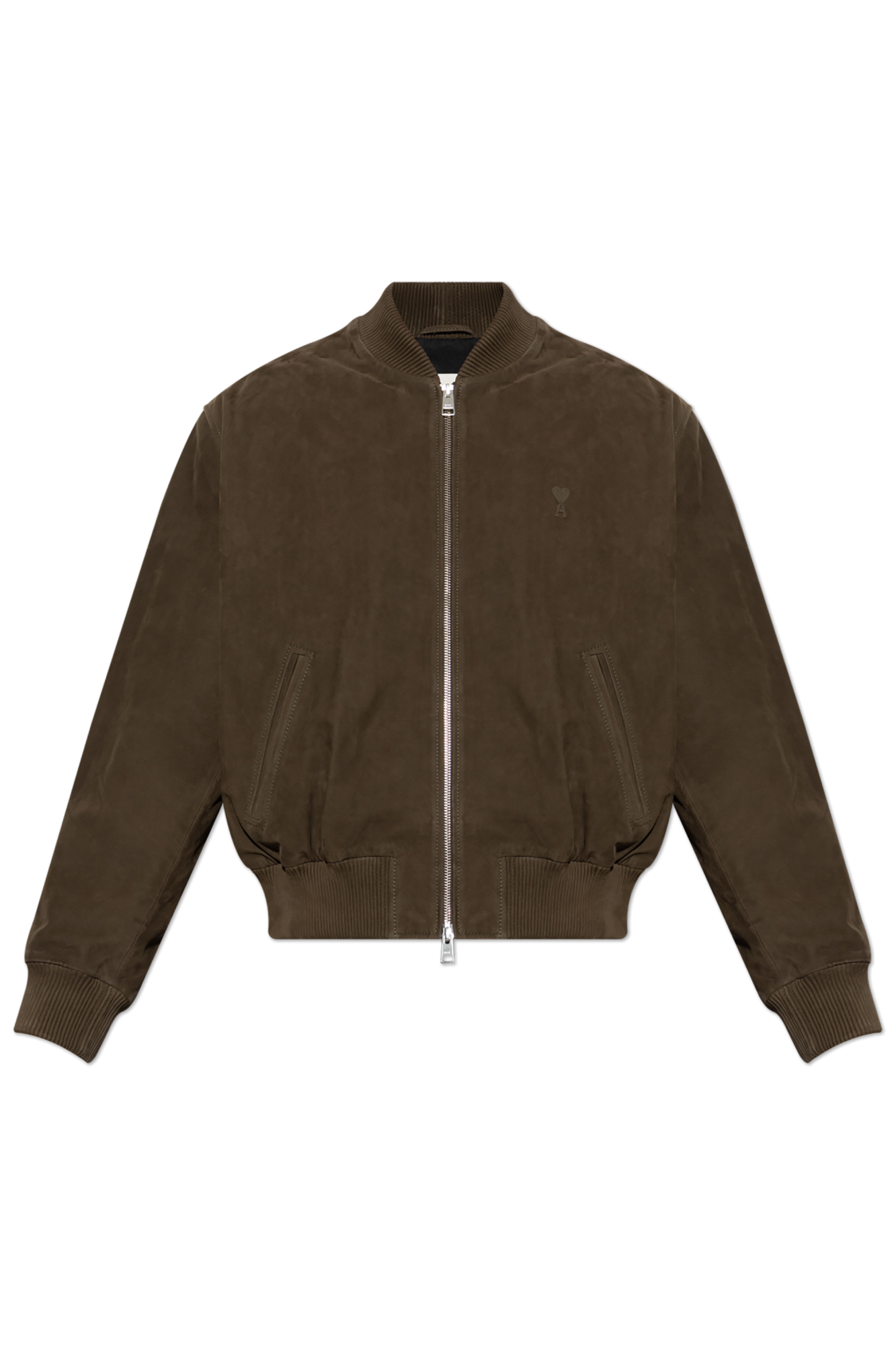 Ami Alexandre Mattiussi GREEN Suede jacket