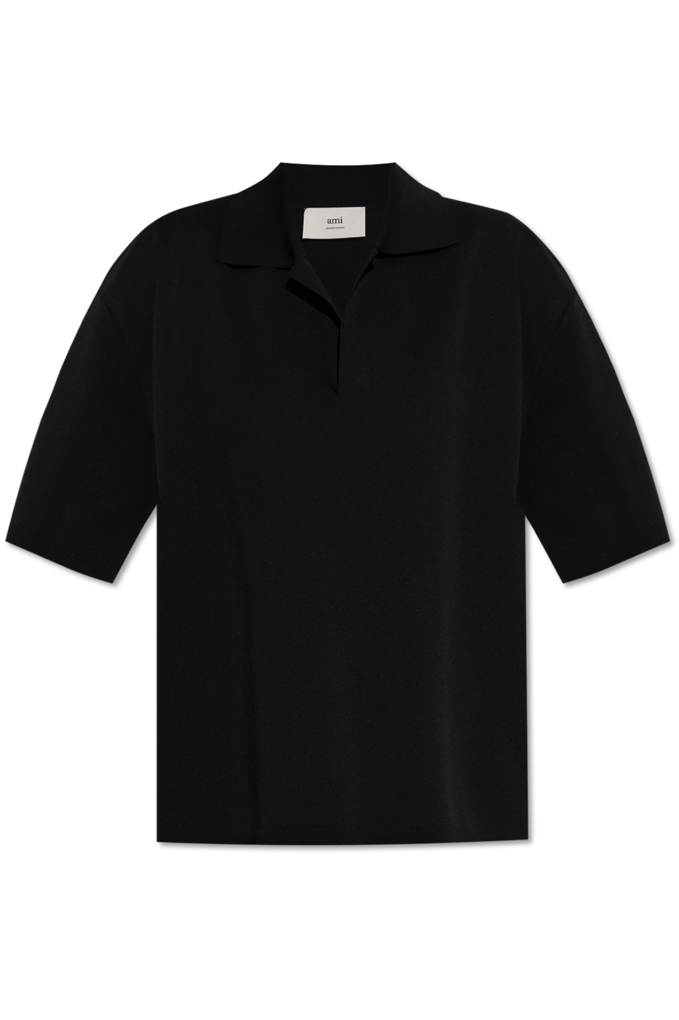 Ami Alexandre Mattiussi BLACK Loose fit polo UPL164 KN0064-001