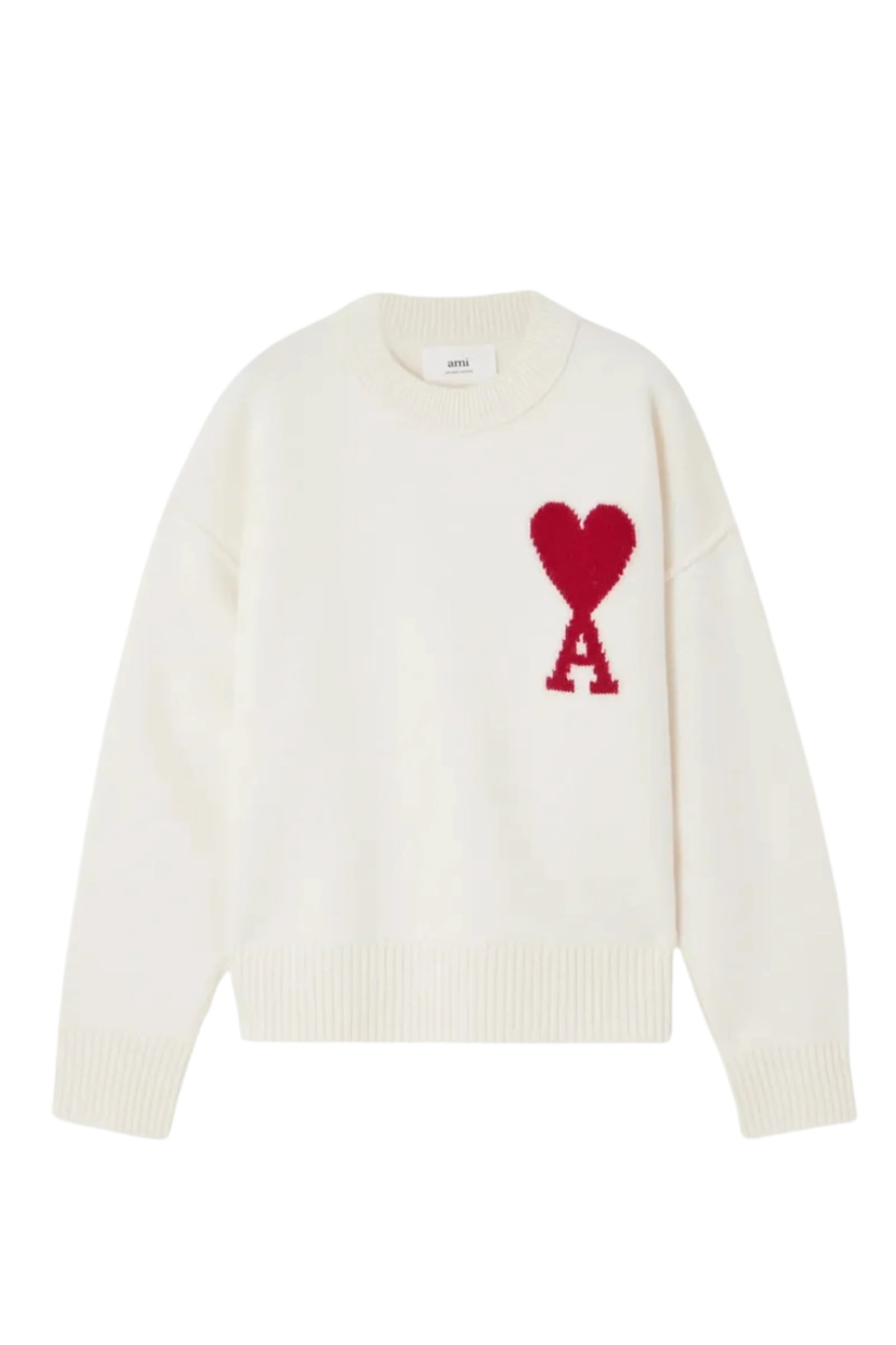 Ami Paris Светр з монограмою Ami de Coeur H20HK009.018-SW-WHITE