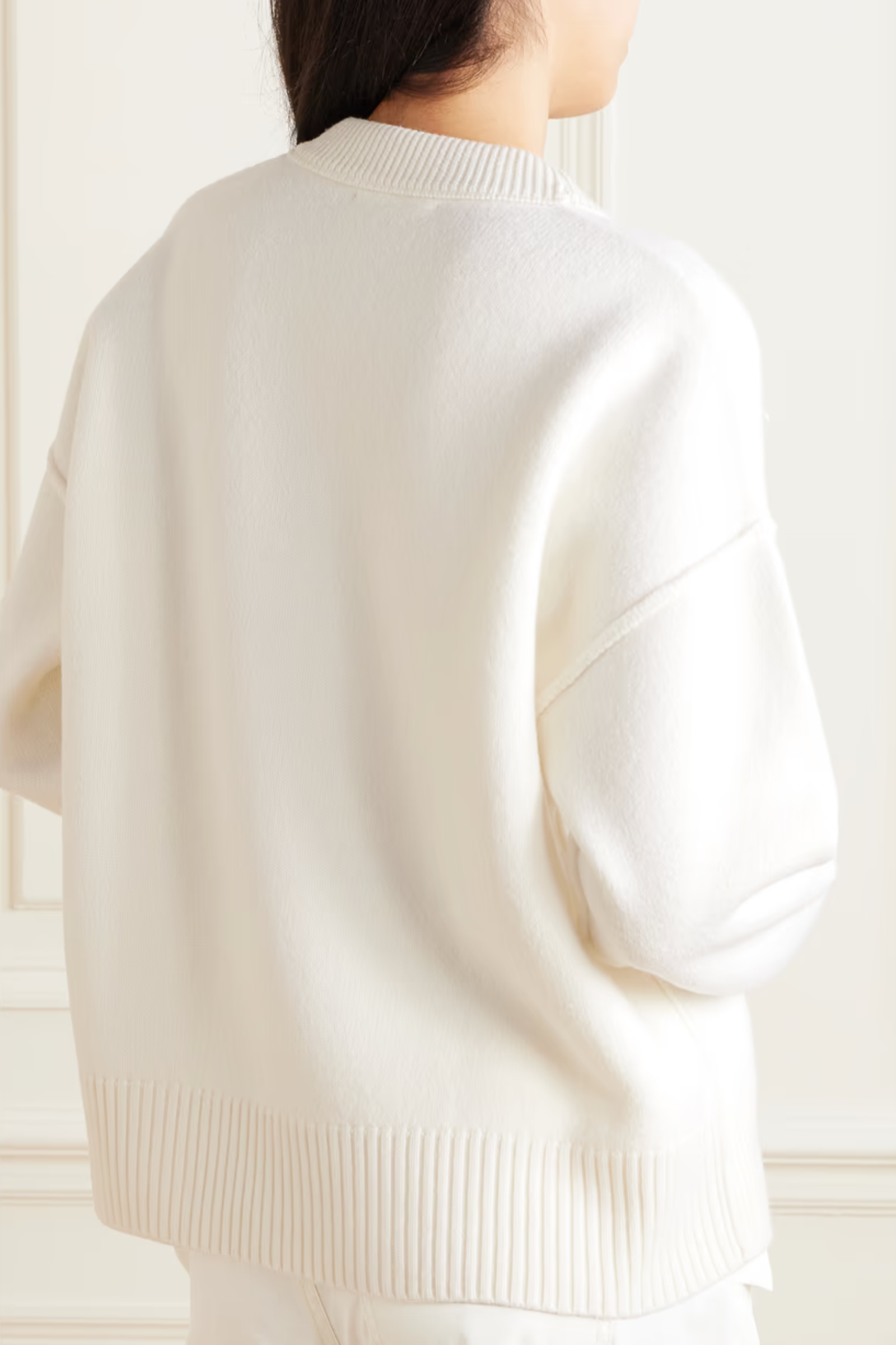 Ami Paris Светр з монограмою Ami de Coeur H20HK009.018-SW-WHITE