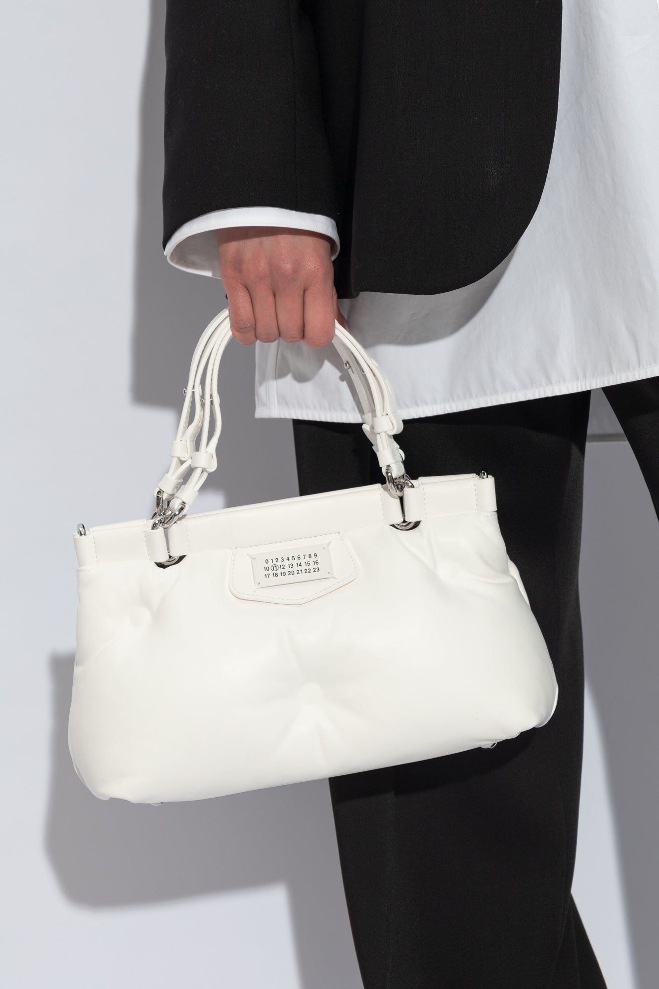 Maison Margiela WHITE ‘Glam Slam Small’ Handbag SB2WD0077 P4300-T1003