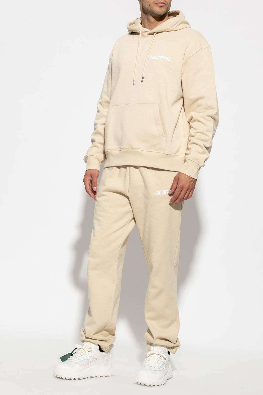 Jacquemus beige Sweatpants with logo