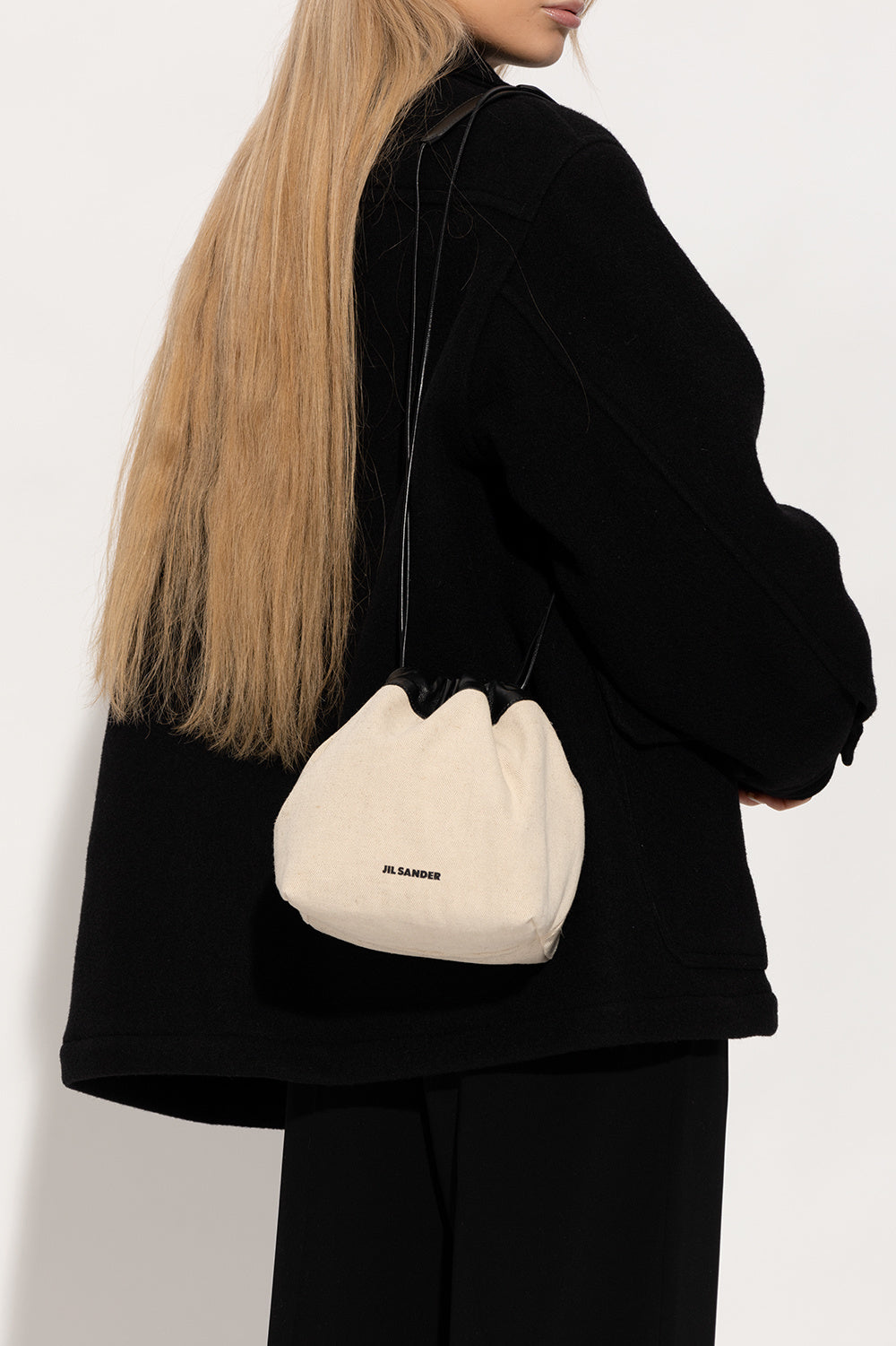 JIL SANDER beige Bucket shoulder bag J07WG0027 P5368-280