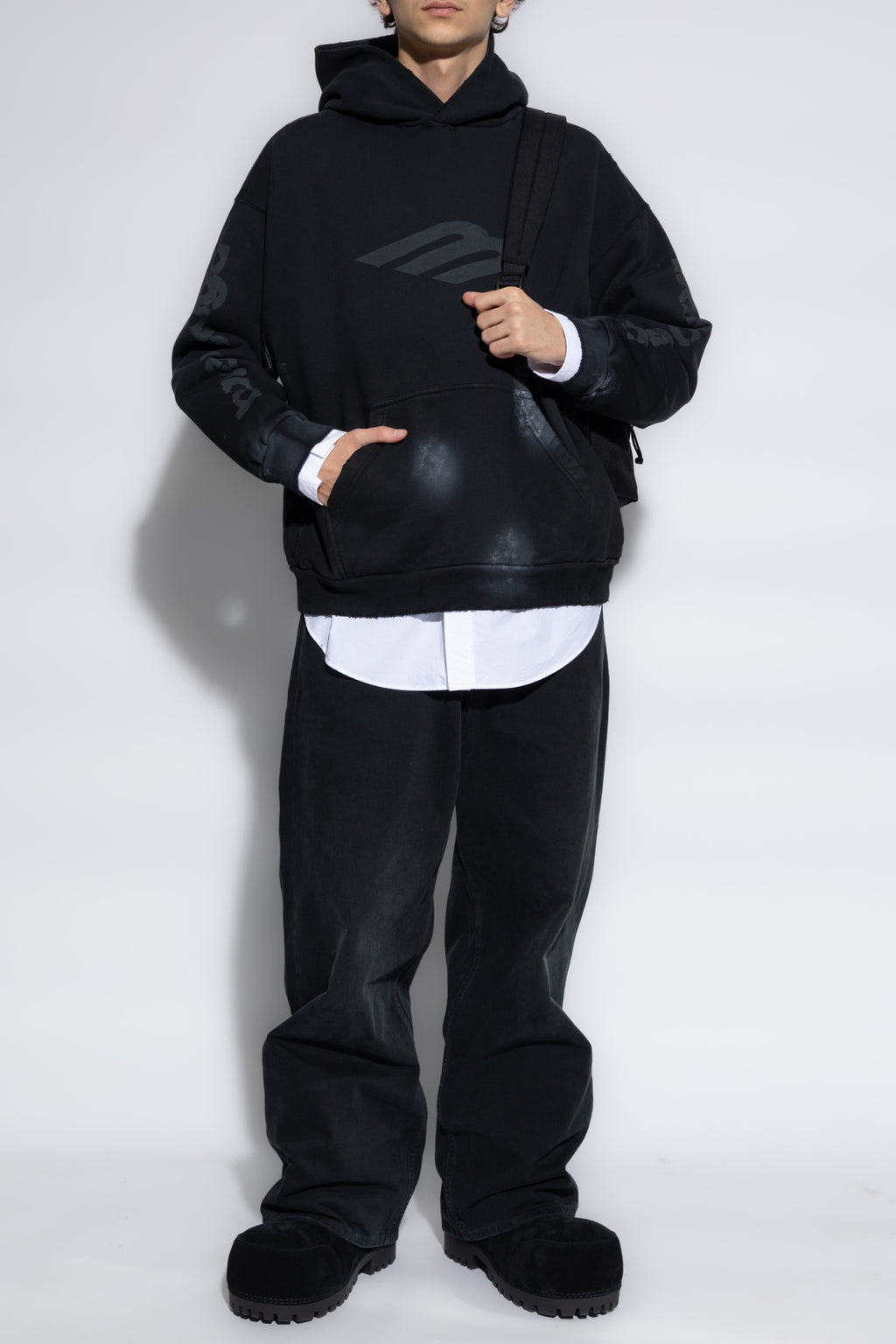Balenciaga BLACK Cotton sweatshirt 767877 TQVT7-1083