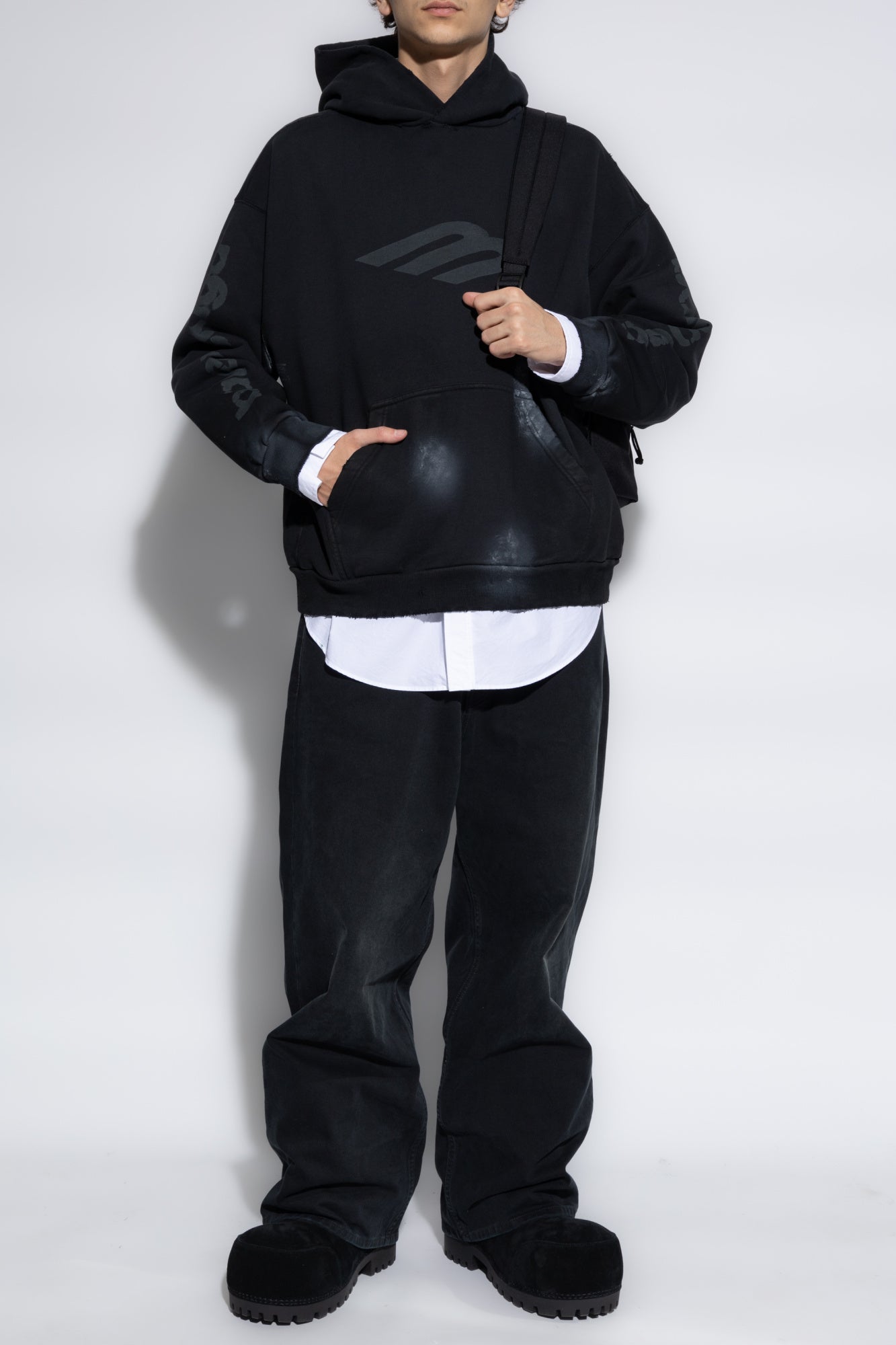 Balenciaga BLACK Cotton sweatshirt 767877 TQVT7-1083