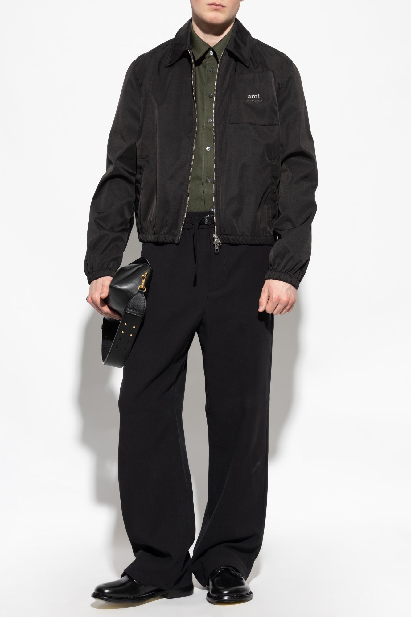 Ami Alexandre Mattiussi BLACK Cotton trousers HTR214 CO0106-001
