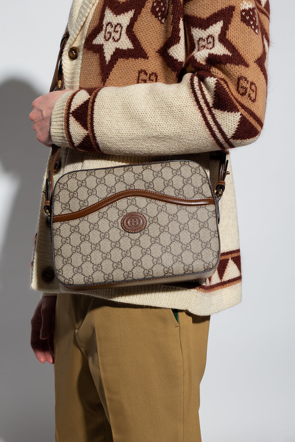 Gucci beige Shoulder bag with logo 675891 92THG-8563