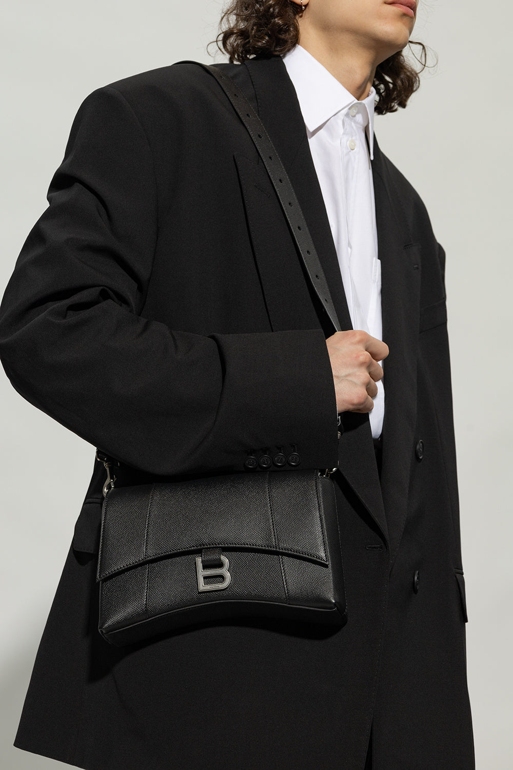 Balenciaga BLACK ‘Downtown XS’ shoulder bag 736472 2AABJ-1000