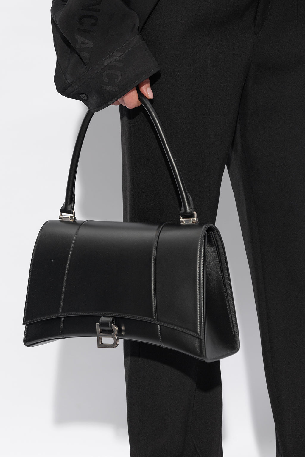 Balenciaga BLACK ‘Hourglass’ shoulder bag 761211 2AAVC-1000