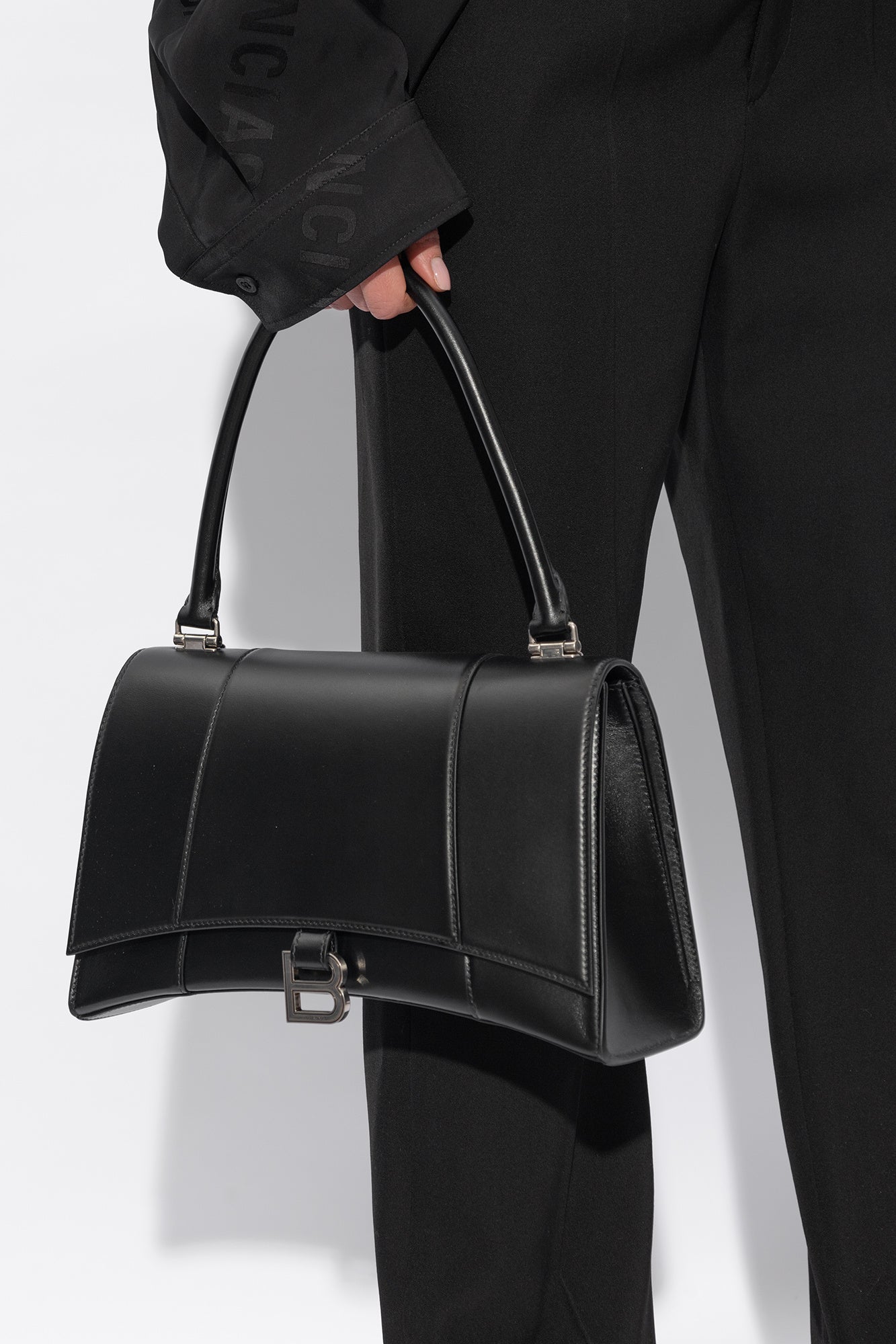 Balenciaga BLACK ‘Hourglass’ shoulder bag 761211 2AAVC-1000