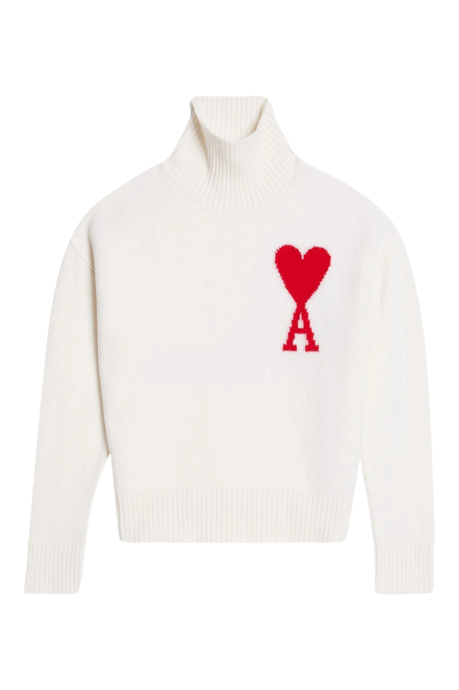 Ami Paris Светр з монограмою Ami de Coeur H20HK009.018-WHITE