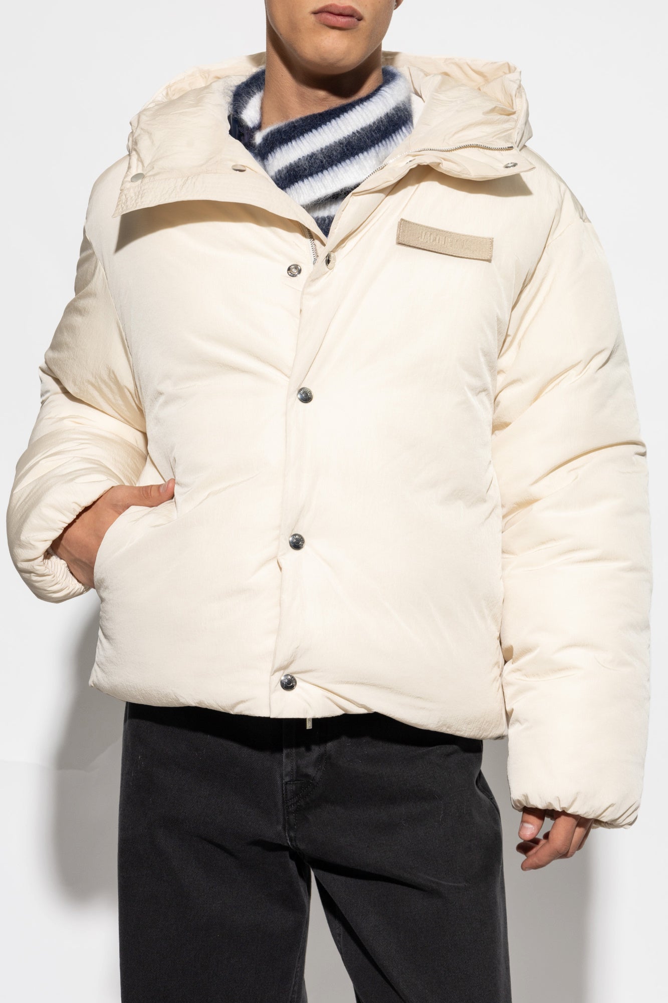 Jacquemus cream Jacket with logo 246CO034 1320-110