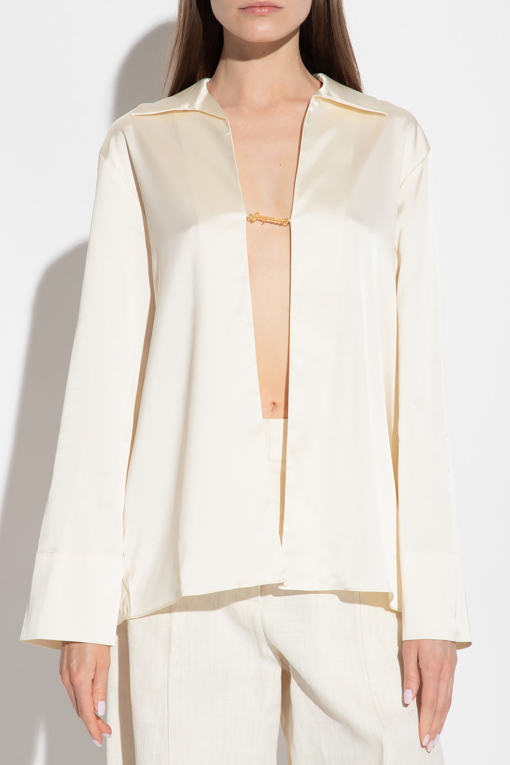 Jacquemus cream ‘Notte’ shirt 213SH103 1000-110