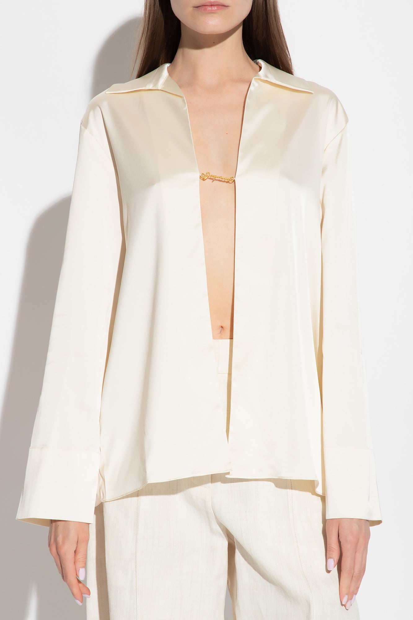 Jacquemus cream ‘Notte’ shirt 213SH103 1000-110