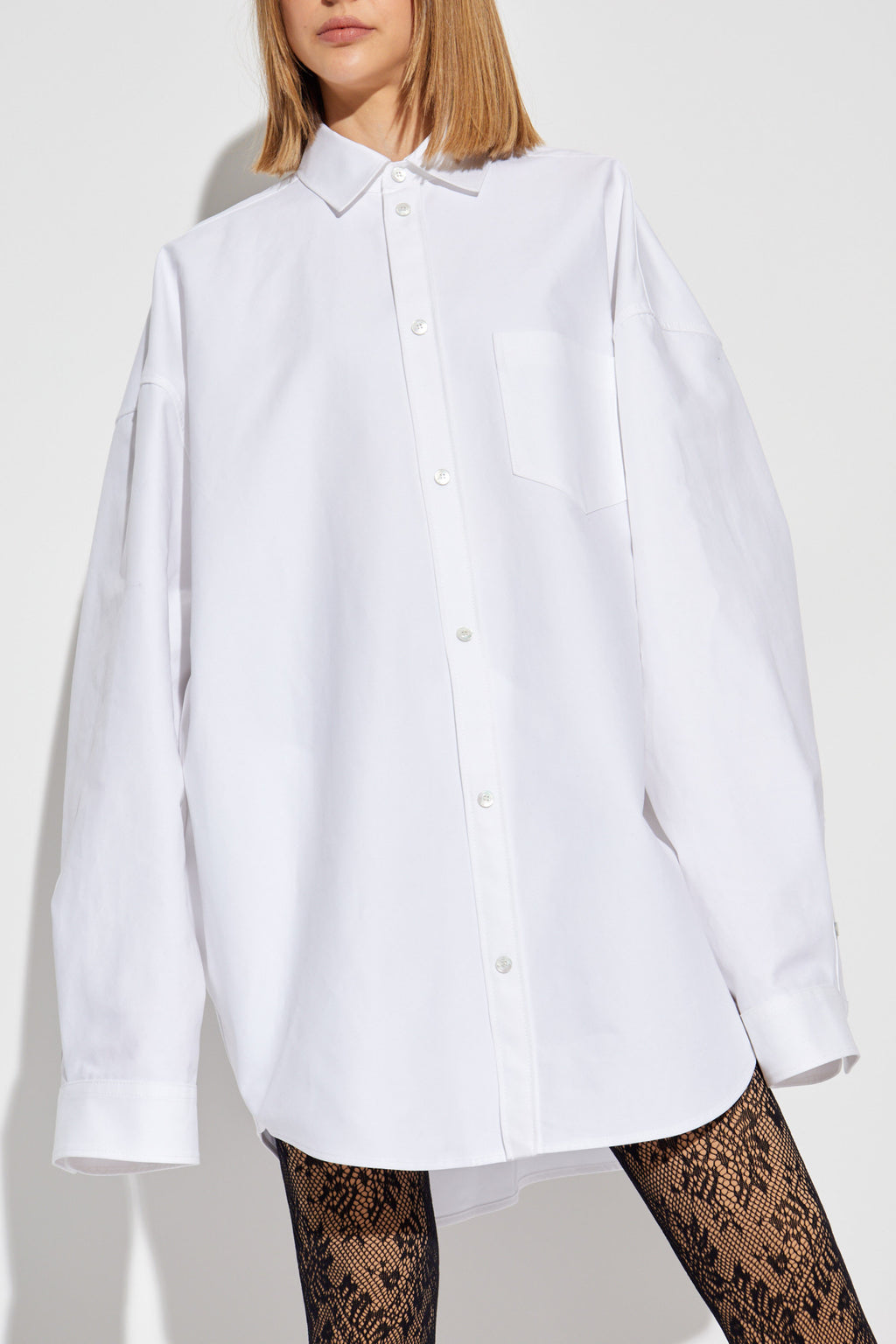 Balenciaga WHITE Oversize shirt with pockets 794462 TQM30-9140