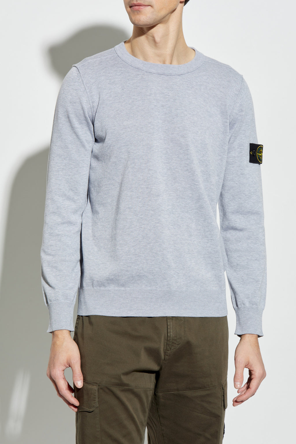 Stone Island GREY Sweater with logo K1S155100053 S00B2-V0M61