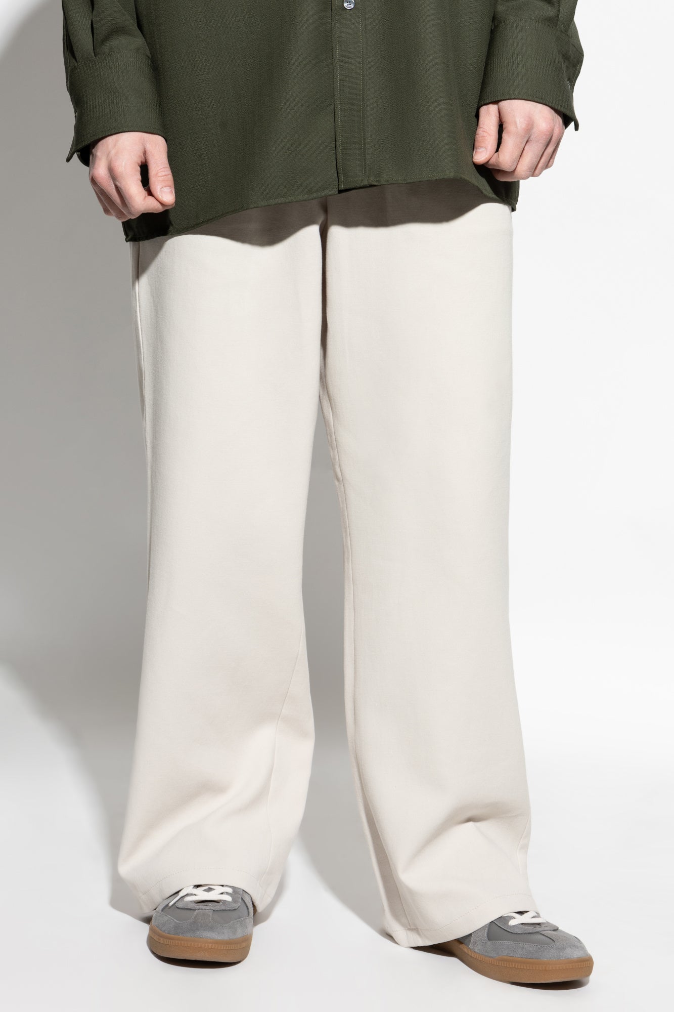 Ami Alexandre Mattiussi GREY Trousers with Logo HTR214 CO0106-394