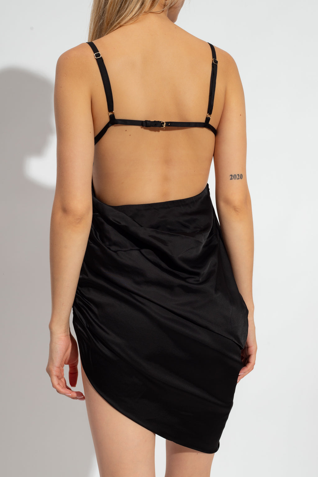 Jacquemus BLACK ‘Saudade’ slip dress 233DR079 1495-990