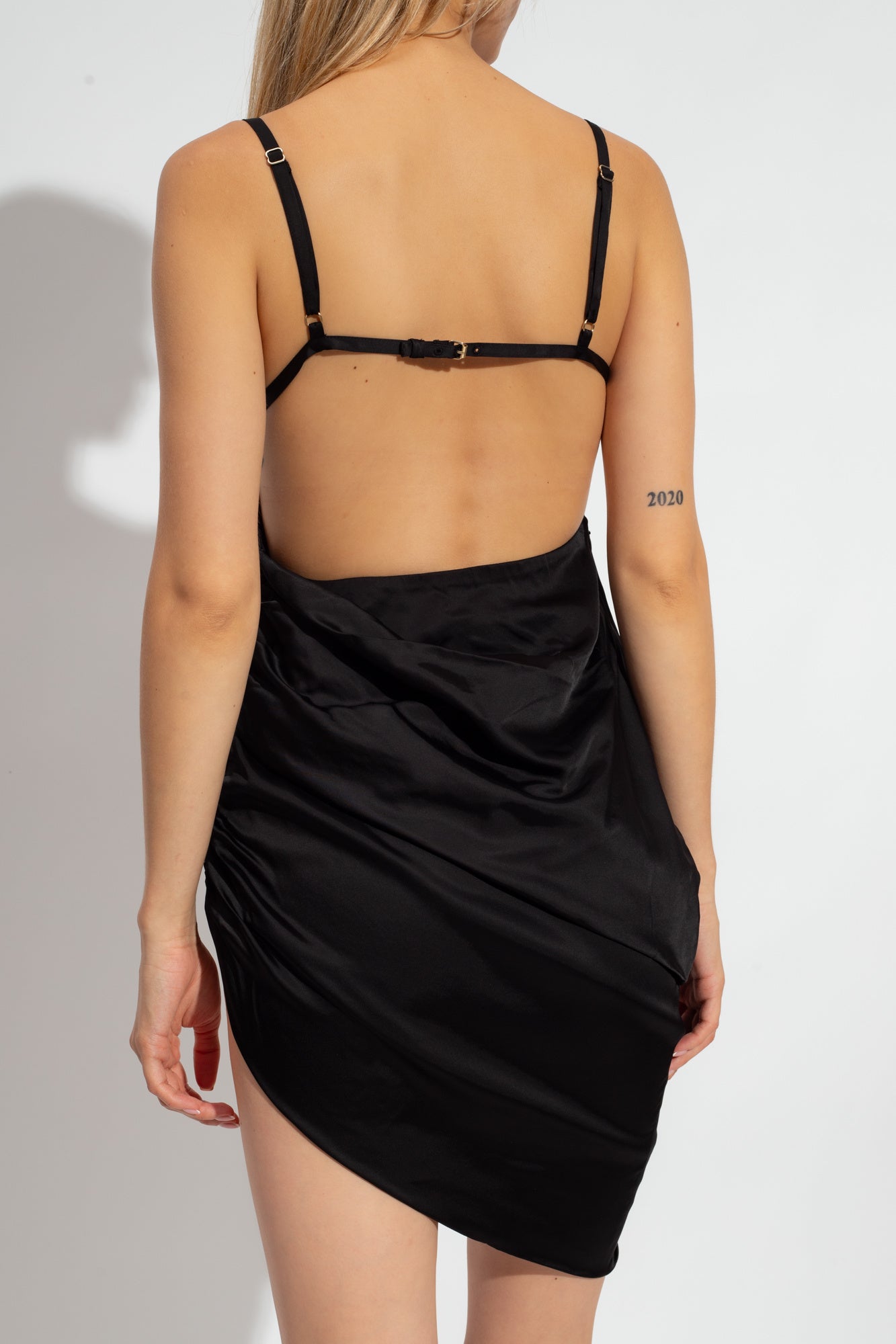 Jacquemus BLACK ‘Saudade’ slip dress 233DR079 1495-990