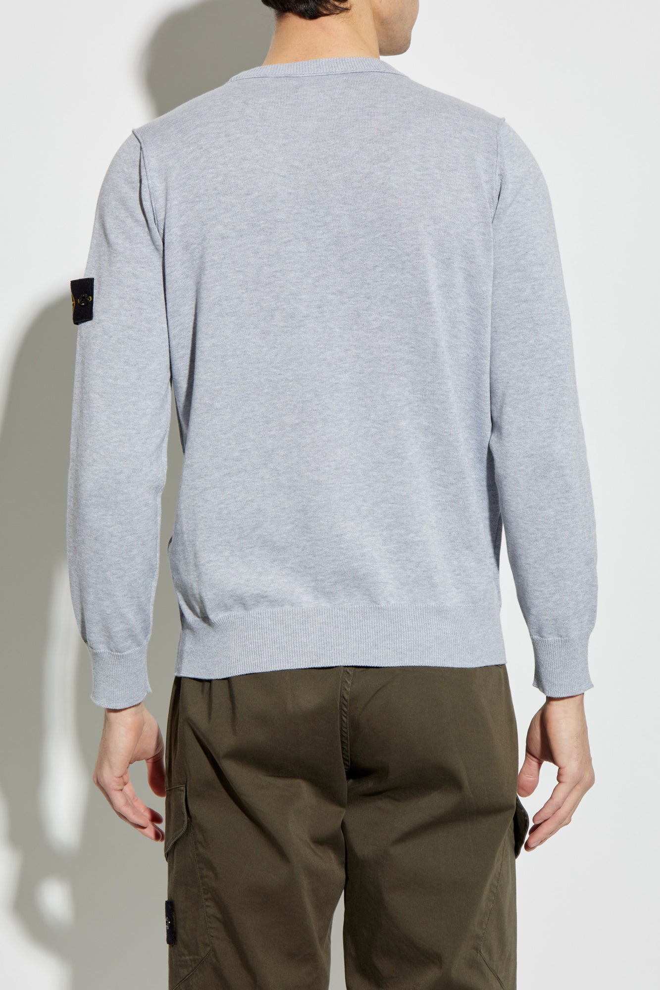 Stone Island GREY Sweater with logo K1S155100053 S00B2-V0M61