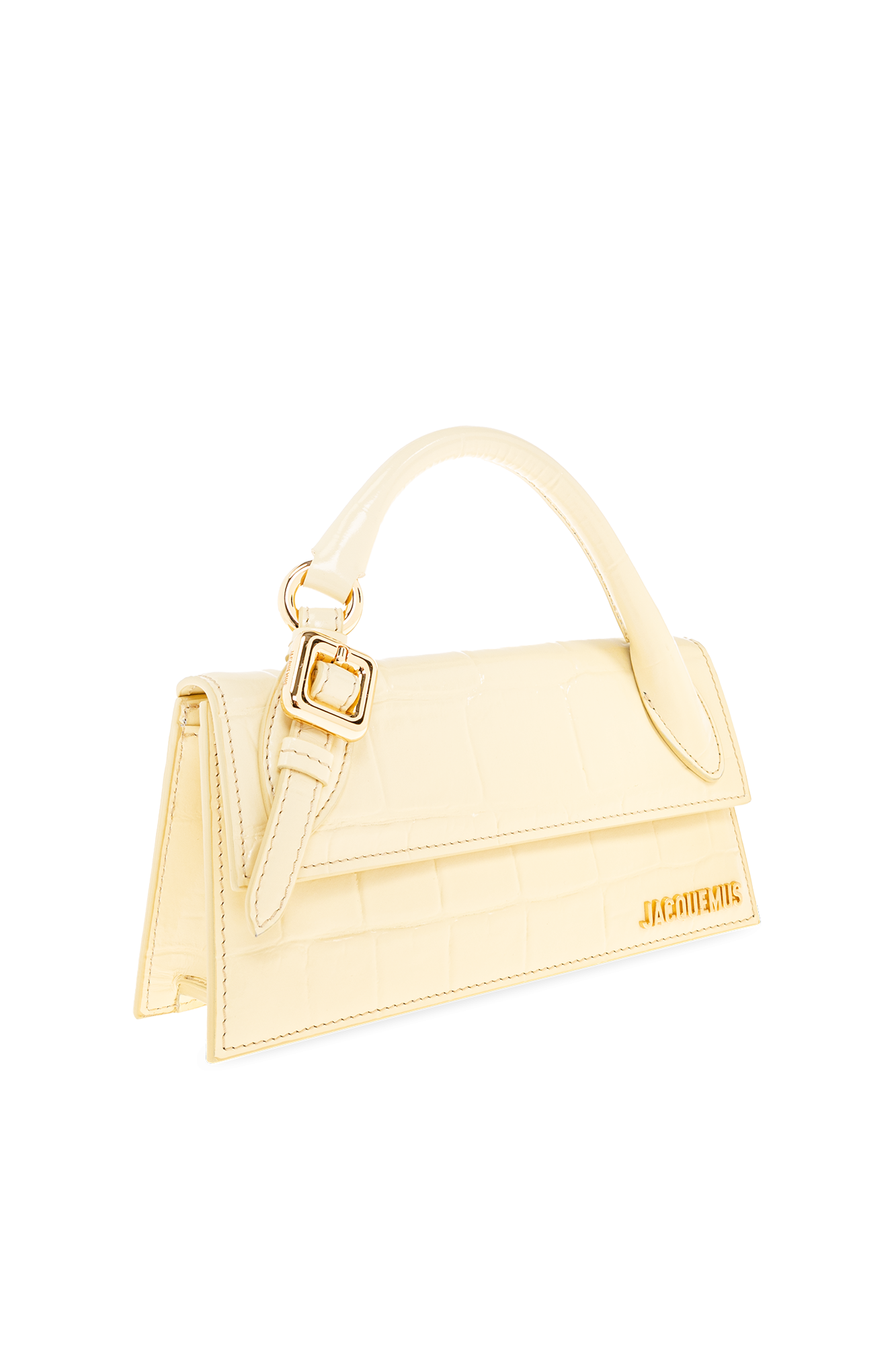 Jacquemus YELLOW ‘Le Chiquito Long Boucle’ shoulder bag 233BA326 3164-205