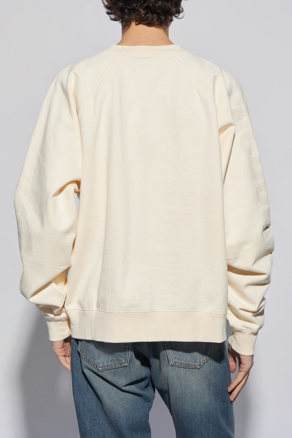 Jacquemus cream ‘Typo’ sweatshirt with logo 245JS236 2341-130