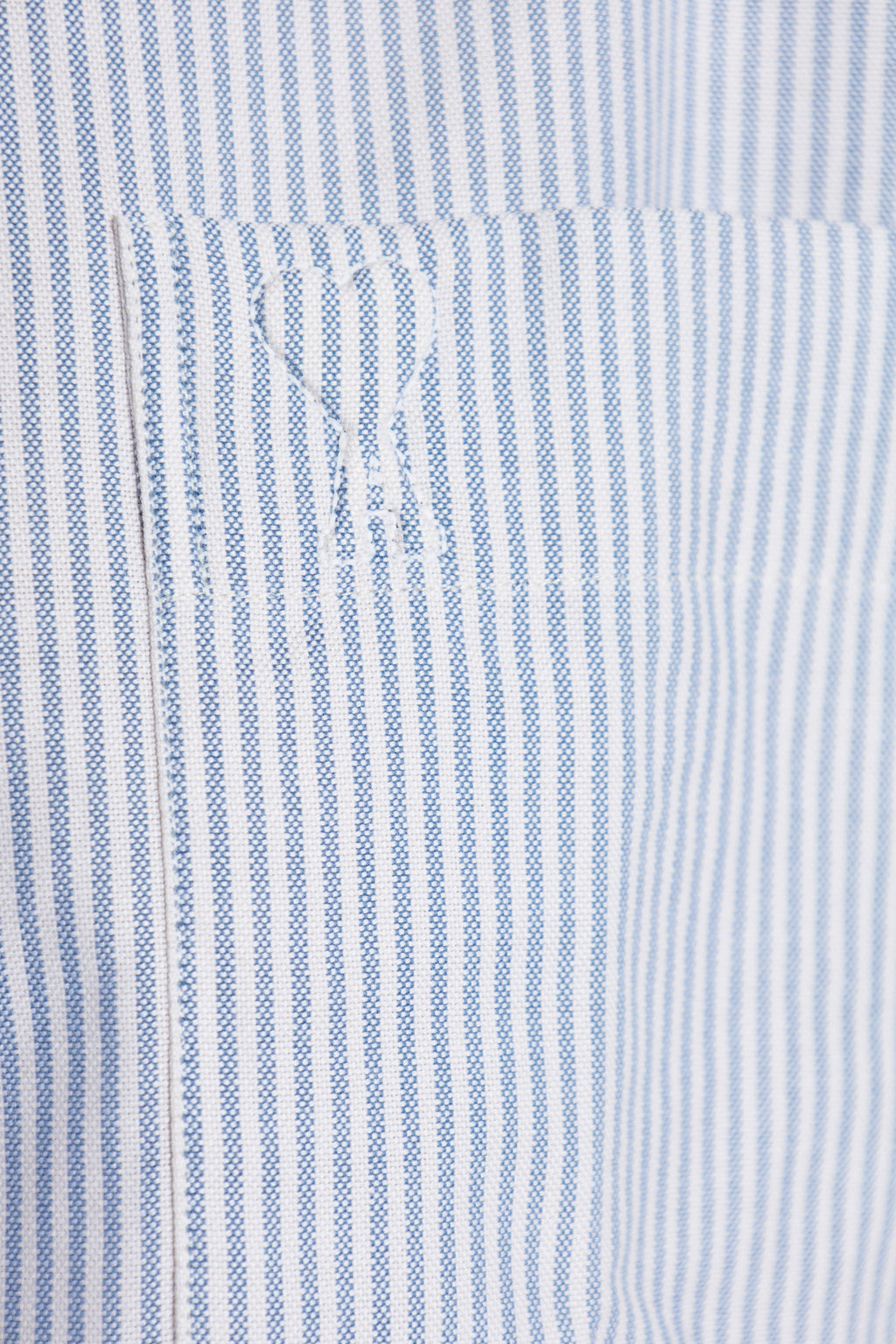 Ami Alexandre Mattiussi light blue Shirt with stripe pattern USH123 CO0087 F-4503