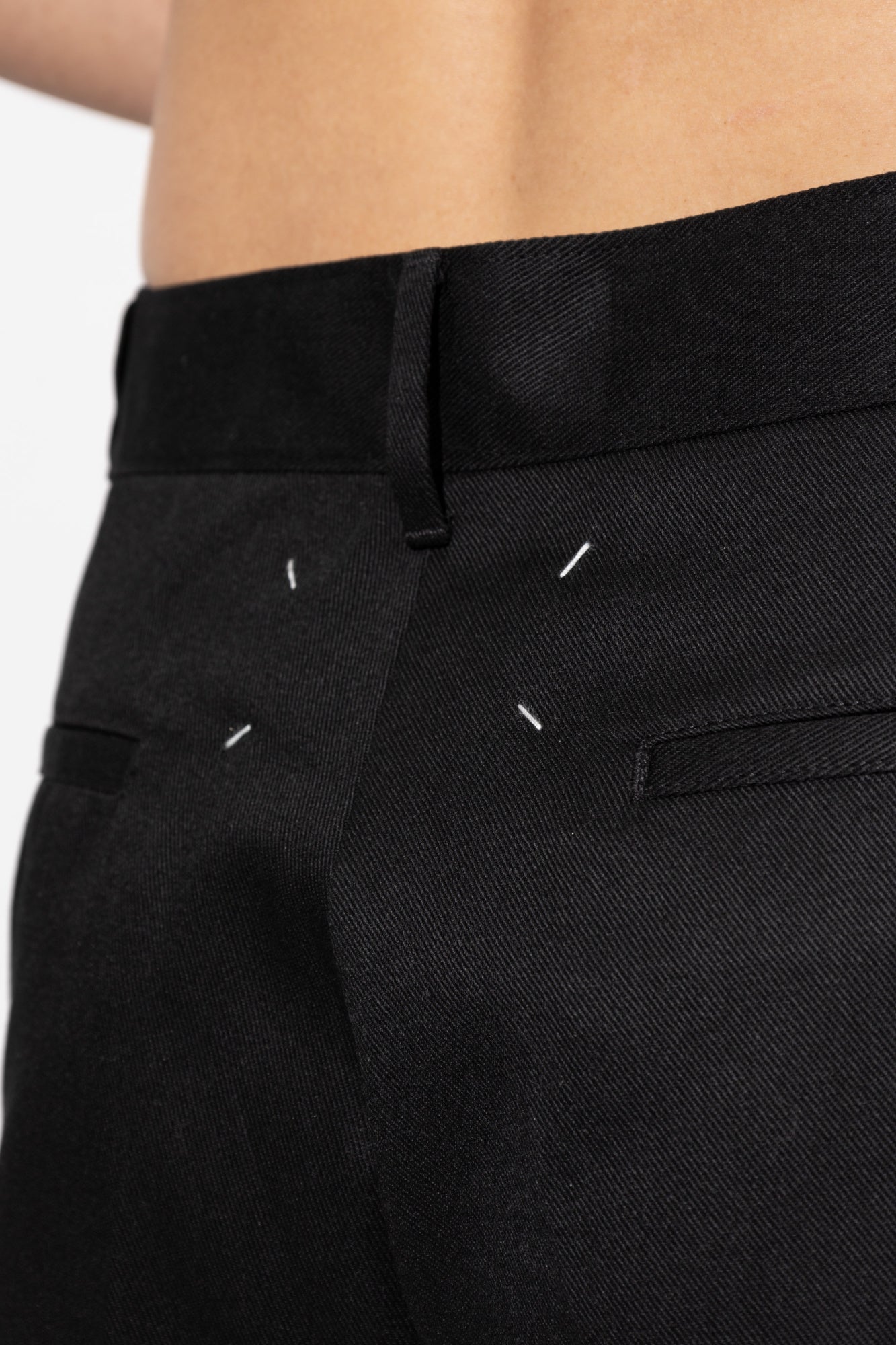 Maison Margiela BLACK Creased trousers S50KA0661 S54042-900