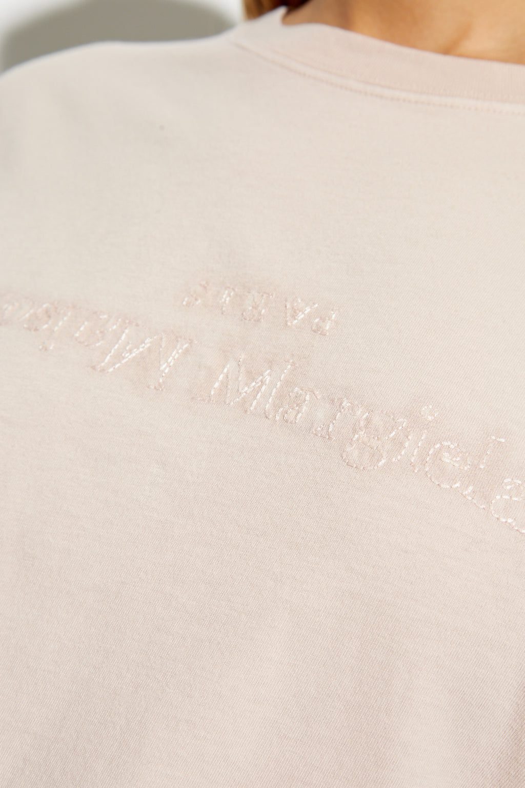 Maison Margiela PINK T-shirt with logo S51GC0533 S20079-218