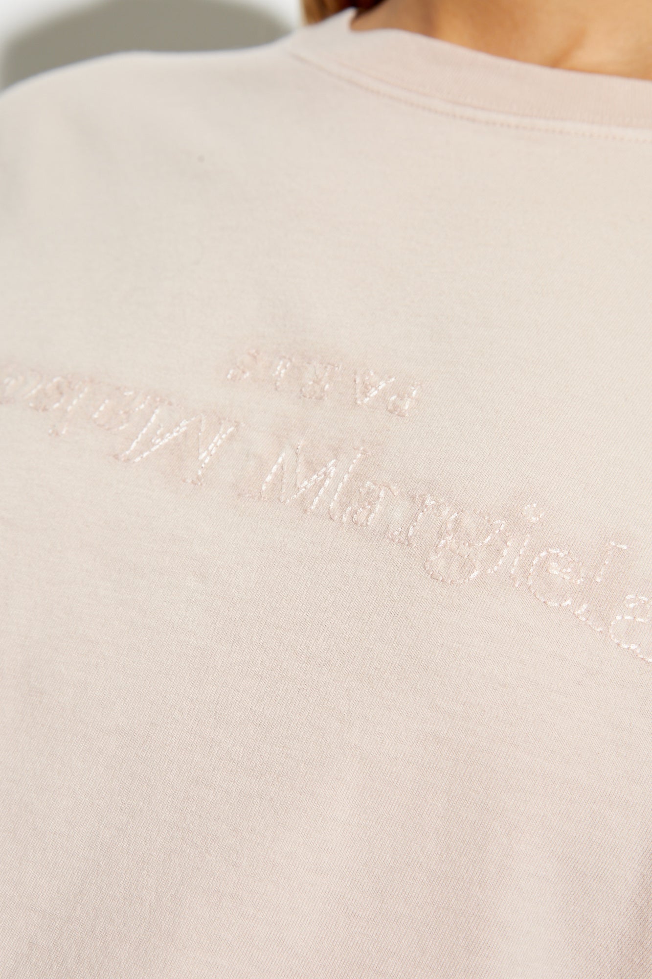 Maison Margiela PINK T-shirt with logo S51GC0533 S20079-218
