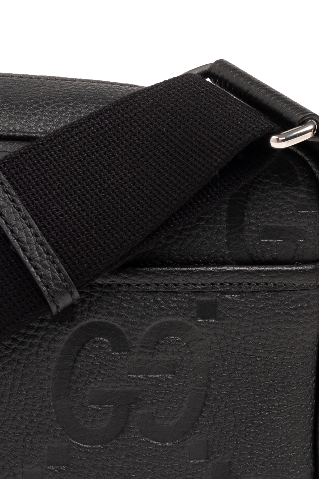 Gucci BLACK ‘GG Jumbo’ shoulder bag  766946 AABY7-1000