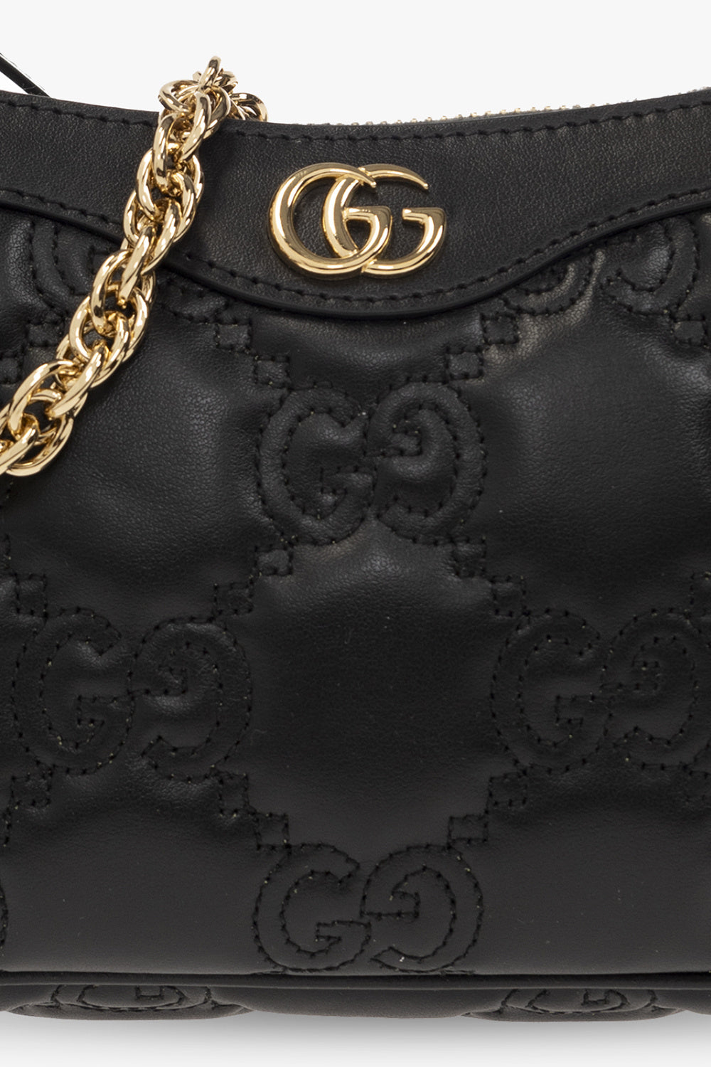 Gucci BLACK Quilted shoulder bag 735049 UM8HG-1046