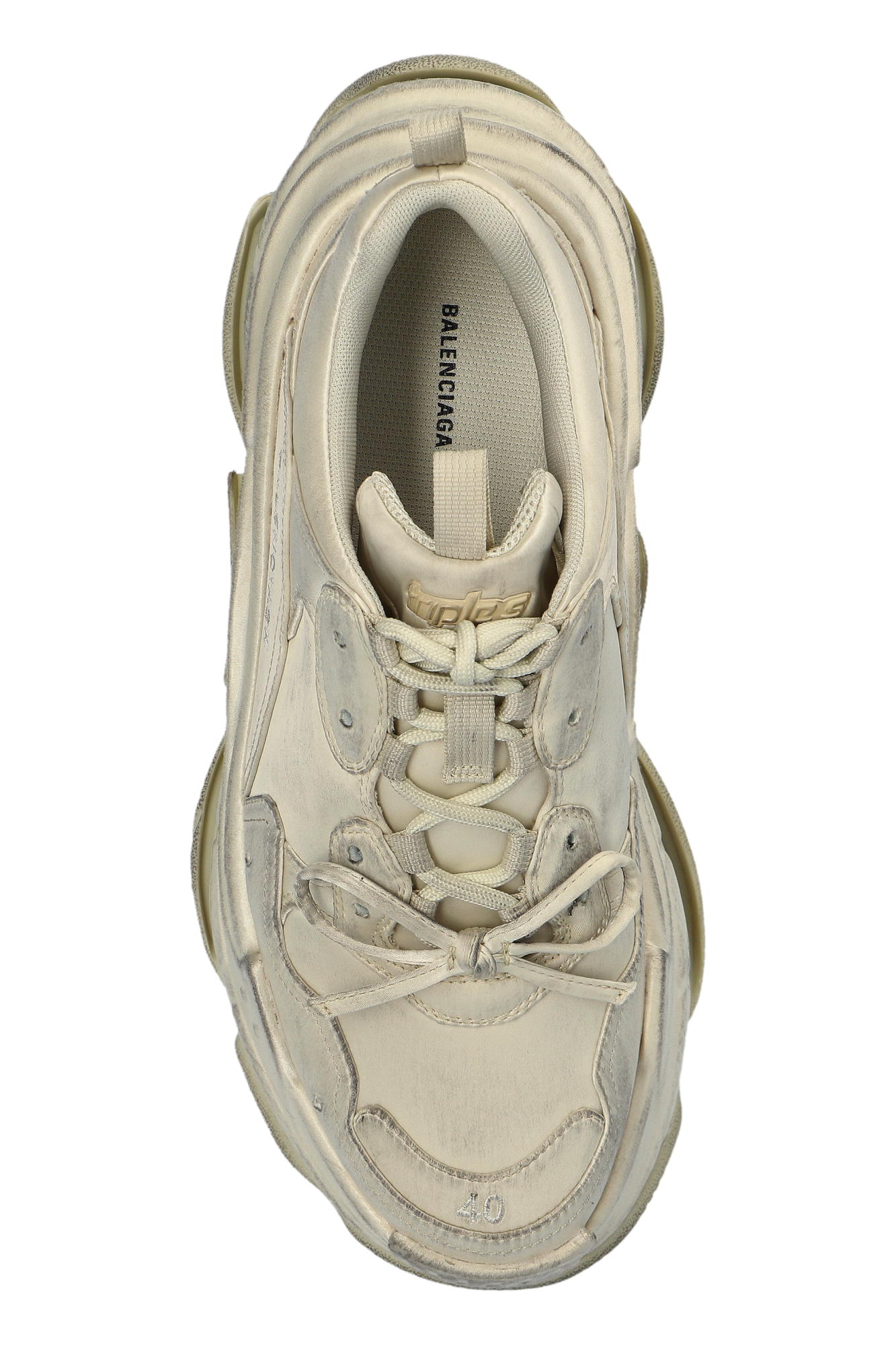 Balenciaga cream Sneakers Triple S  524039 WTRSL-2000
