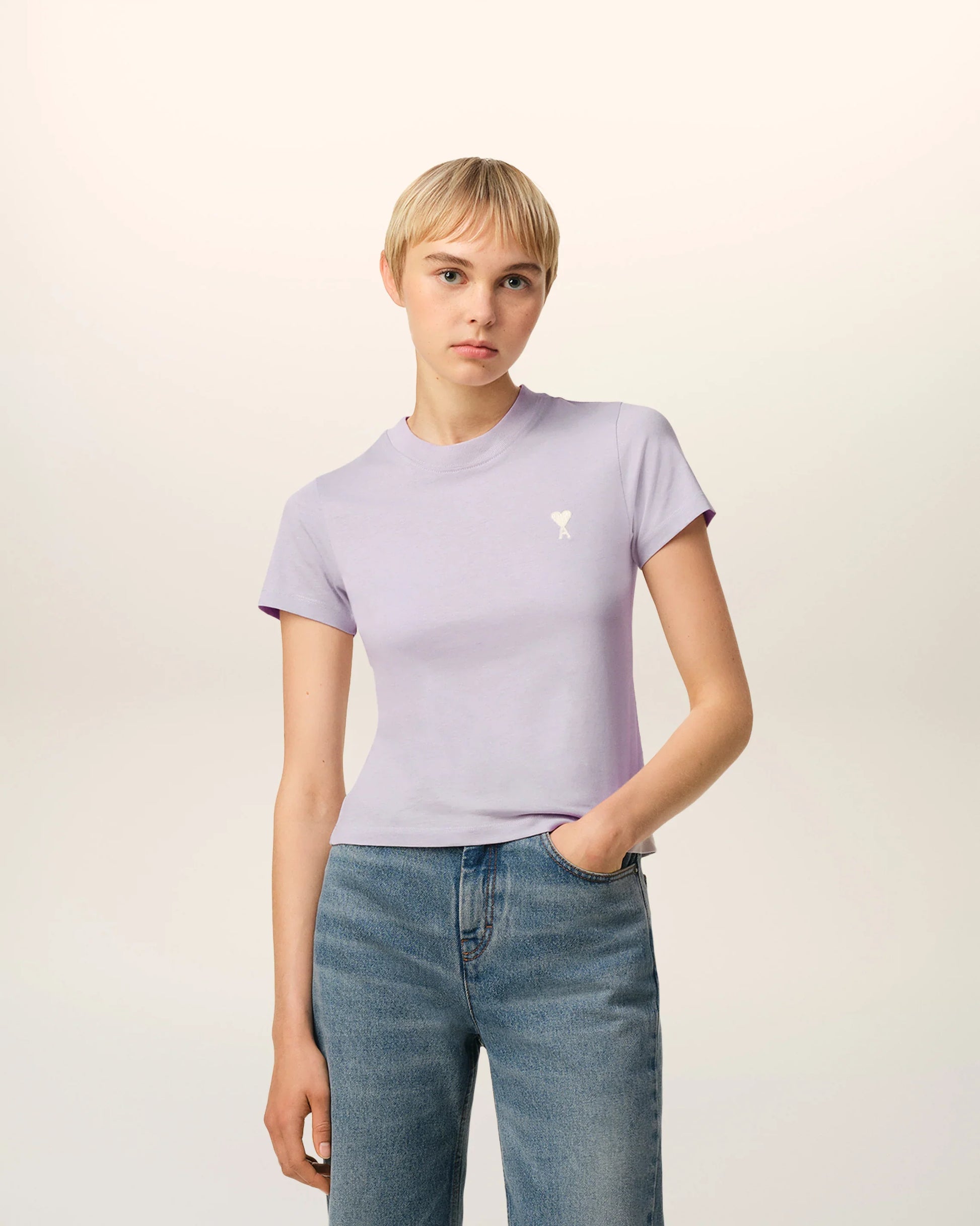 Ami Paris Футболка з монограмою Ami de Coeur H25HTS060.724.504