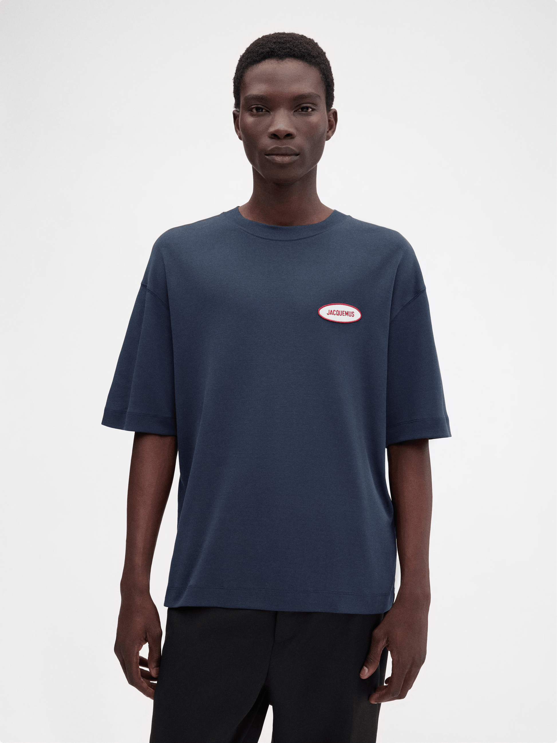 Футболка JACQUEMUS з нашивкою Stazione 255JS306-2454-3FQ