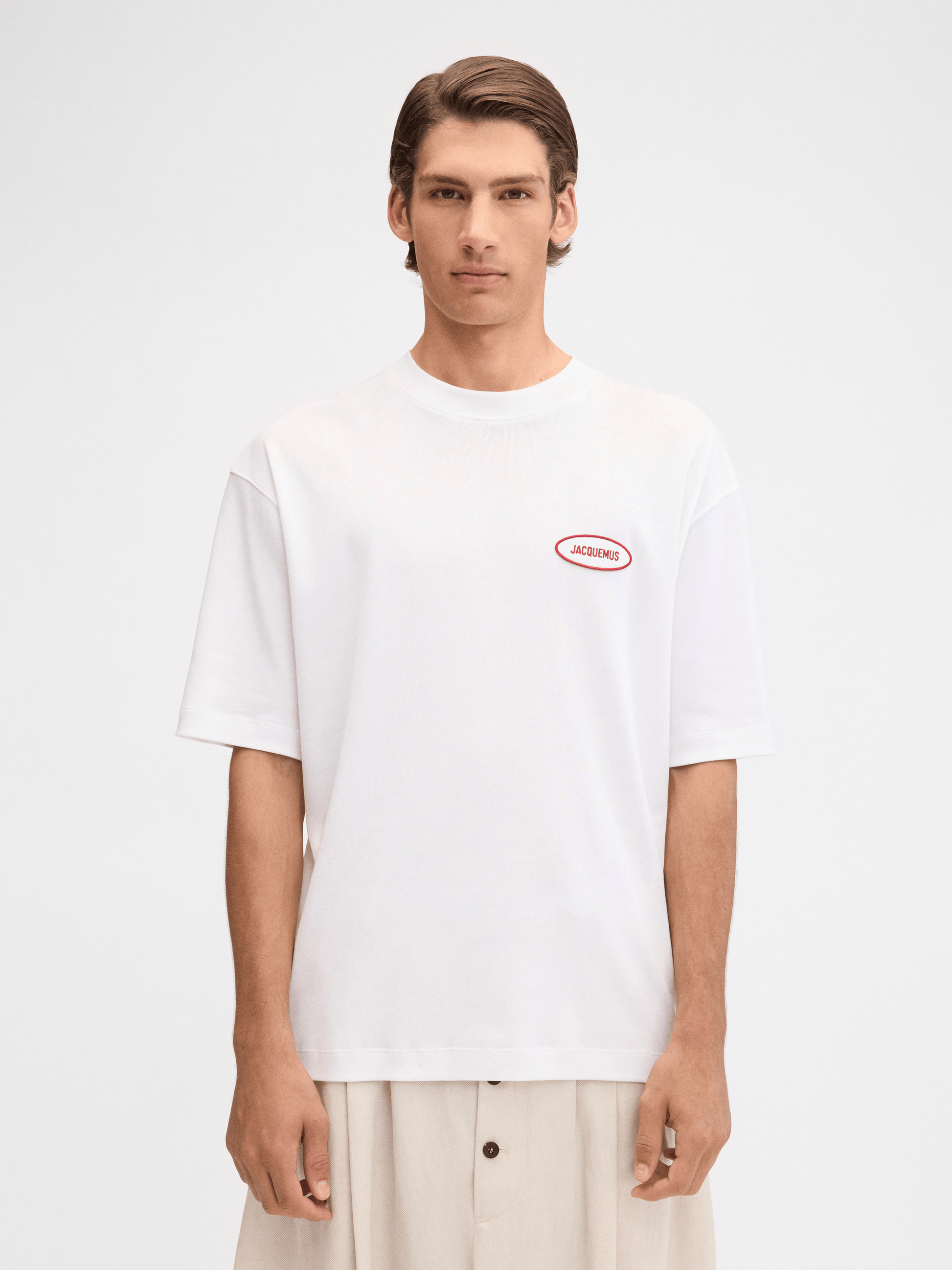 Футболка JACQUEMUS з нашивкою Stazione 255JS306-2454-1IX